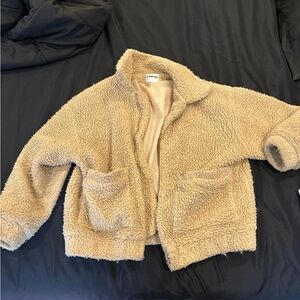 Cozy Tan Sherpa Jacket